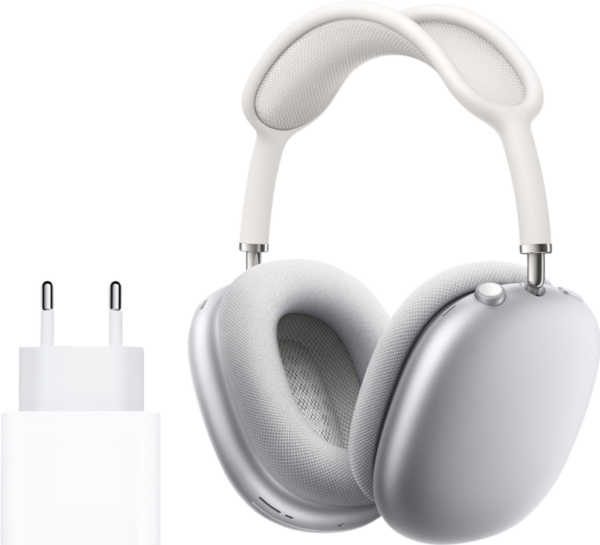 Apple AirPods Max Zilver + Apple Usb C Oplader 20W (6090335926902)